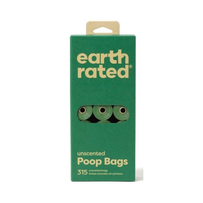 Earth Rated Woreczki ekologiczne do zbierania odchodów 21x15szt bezzapachowe