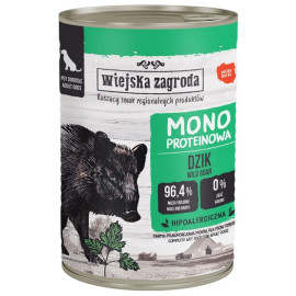 Wiejska Zagroda Monobiałkowa Dzik puszka 400g