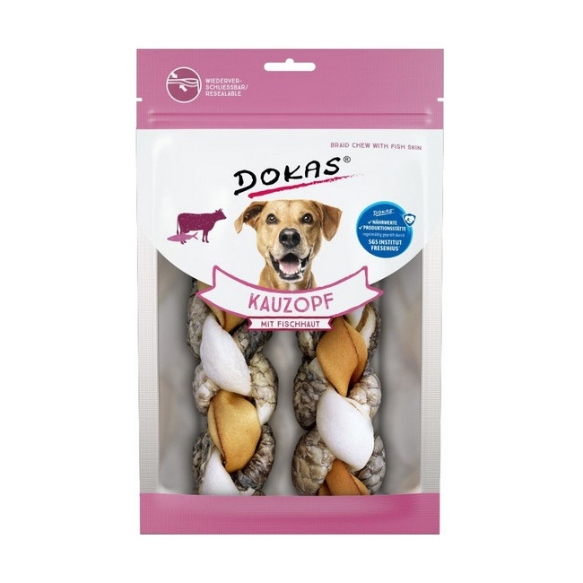 Dokas Pies Warkocz wołowina/tilapia 120g