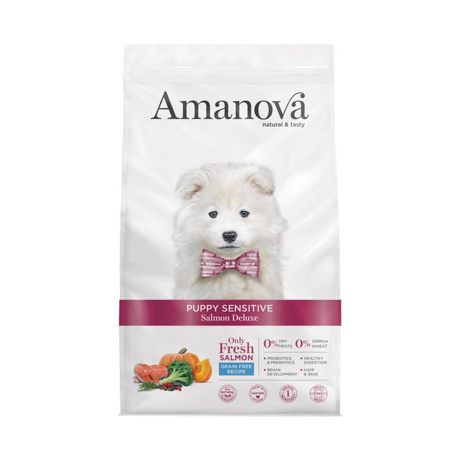 Amanova Dog Puppy  Sensitive Salmon Deluxe - łosoś 7kg