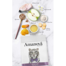 Amanova Cat Adult Fish Delicacy White Fish - biała ryba 1,5kg