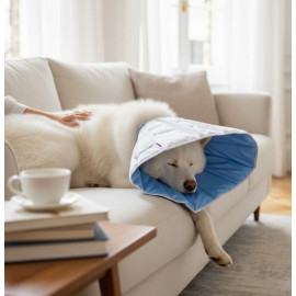 Grande Finale Kołnierz pozabiegowy z tkaniny rozmiar 5 niebieski [WET/KT/5(XXL)]