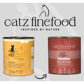 Catz Finefood Classic N.07 Wołowina i cielęcina puszka 800g