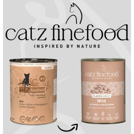 Catz Finefood Classic N.09 Dziczyzna puszka 400g