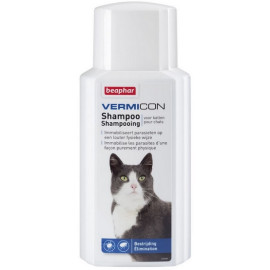 Beaphar Vermicon Szampon dla kota przeciwko pchłom i kleszczom 200ml