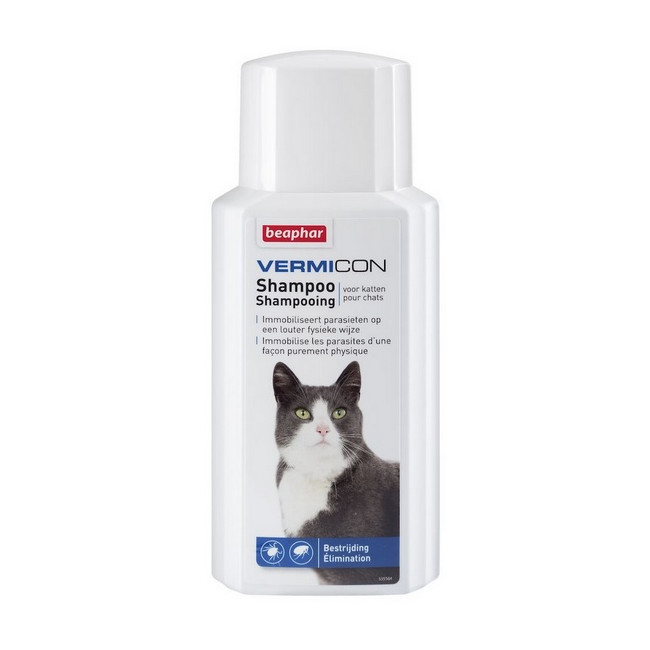 Beaphar Vermicon Szampon dla kota przeciwko pchłom i kleszczom 200ml