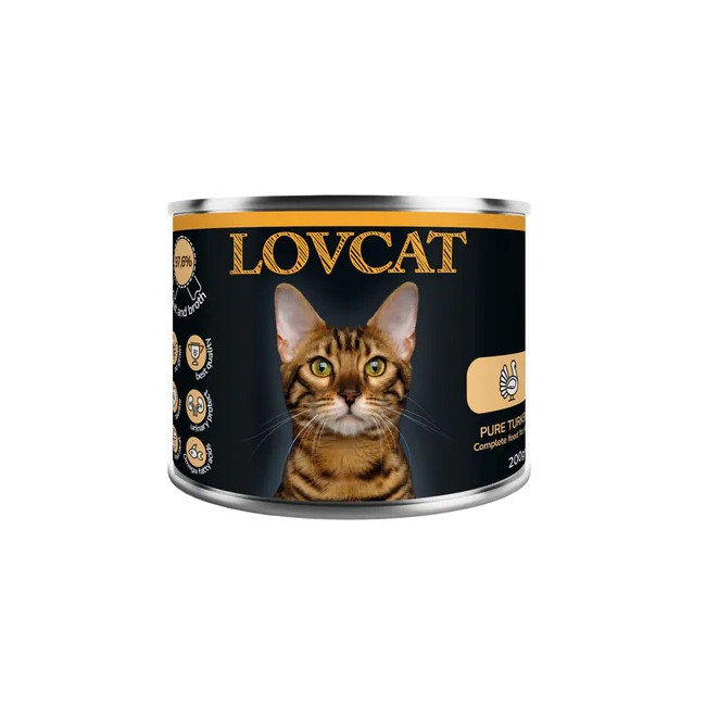 Lovcat Pure Turkey puszka 200g