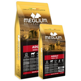 Meglium Dog Adult Beef Sucha karma z wołowiną 14kg + 2,5kg Gratis