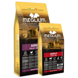 Meglium Dog Adult Chicken Sucha karma z kurczakiem 14kg + 2,5kg Gratis