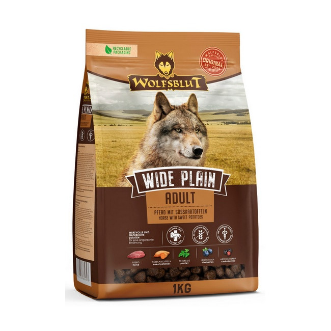 Wolfsblut Dog Wide Plain Adult - konina i bataty 1kg