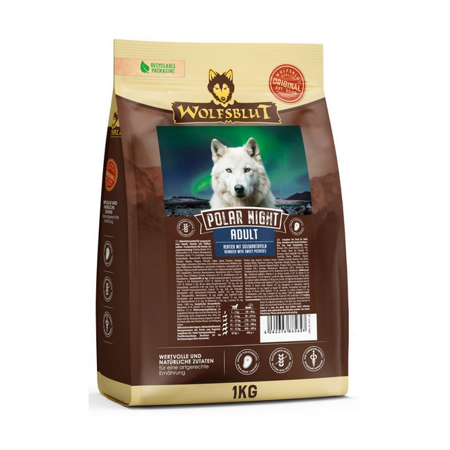 Wolfsblut Dog Polar Night Adult - renifer i bataty 1kg