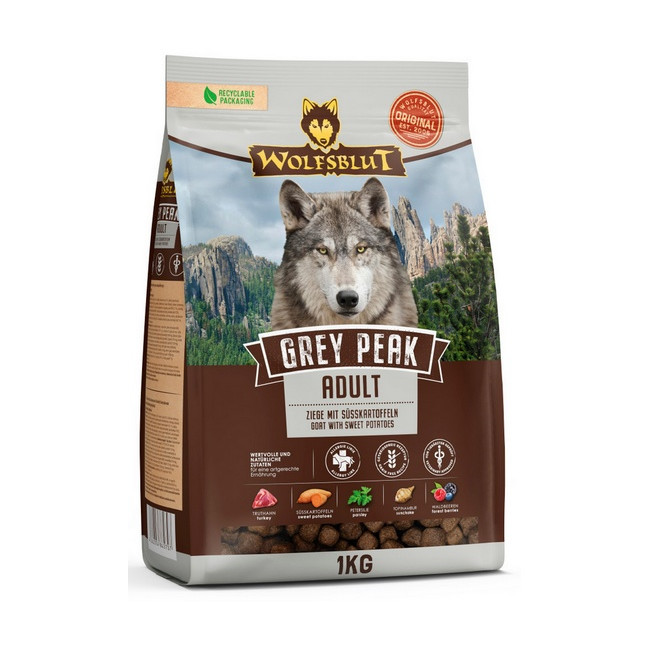 Wolfsblut Dog Grey Peak Adult - koza i bataty 1kg