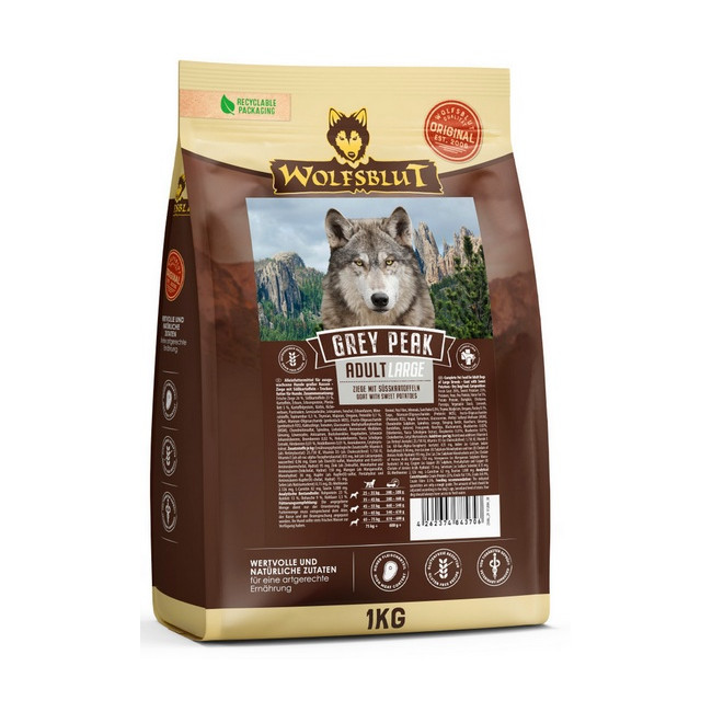 Wolfsblut Dog Grey Peak Adult Large - koza i bataty 1kg