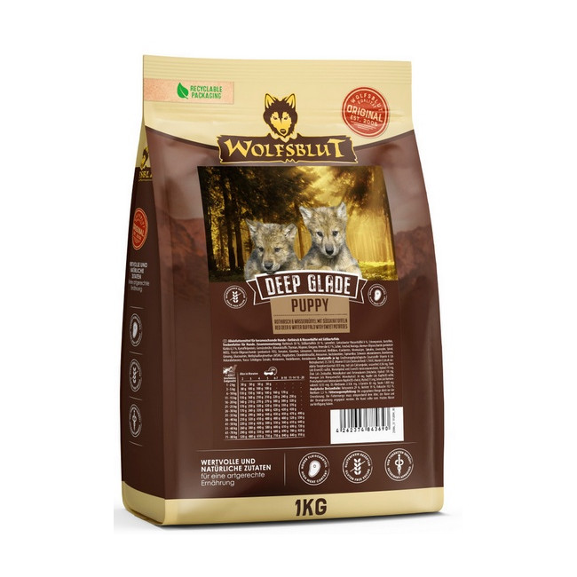 Wolfsblut Dog Deep Glade Puppy - jeleń i bawół 1kg