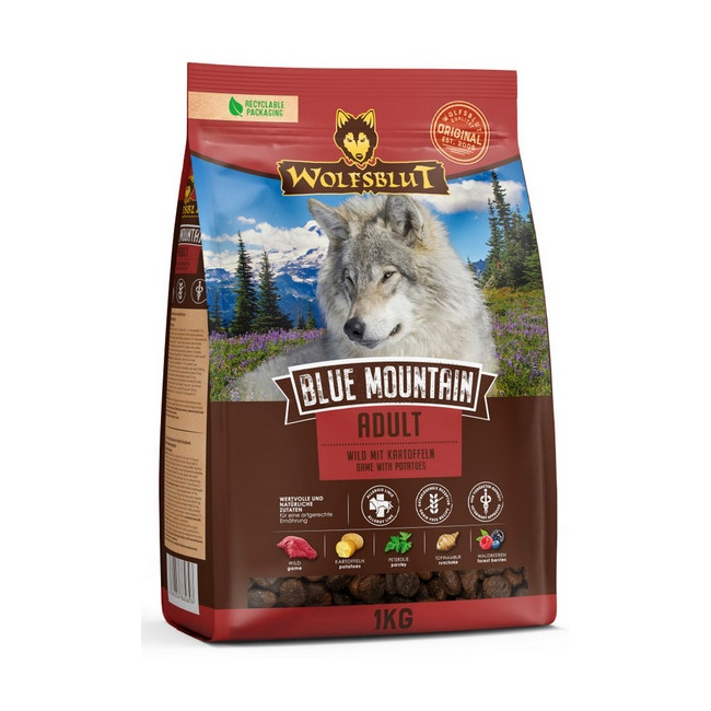 Wolfsblut Dog Blue Mountain Adult - dziczyzna i ziemniaki 1kg