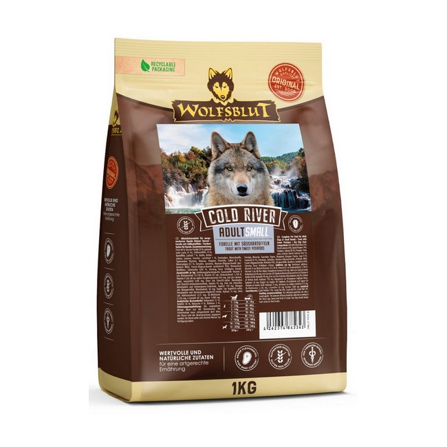 Wolfsblut Dog Cold River Small - pstrąg i bataty 1kg