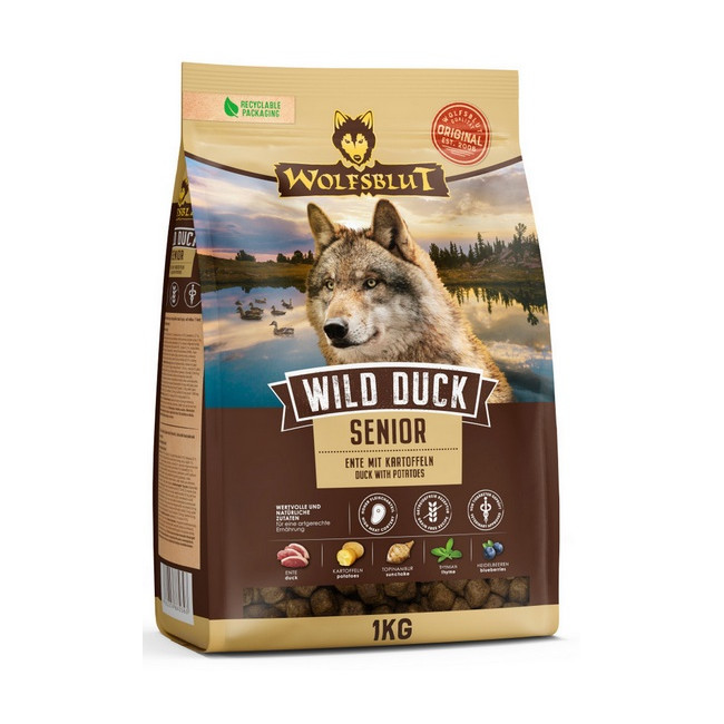Wolfsblut Dog Wild Duck Senior - kaczka i ziemniaki 1kg