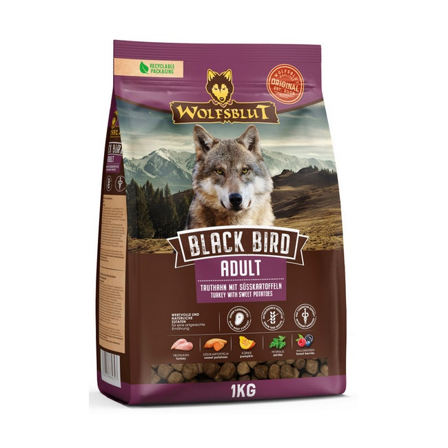 Wolfsblut Dog Black Bird Adult - indyk i bataty 1kg
