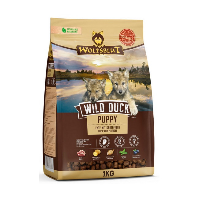 Wolfsblut Dog Wild Duck Puppy - kaczka i ziemniaki 1kg