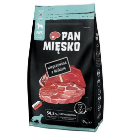 Pan Mięsko Karma sucha dla psa - wieprzowina i dzik chrupki XL 9kg