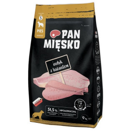 Pan Mięsko Karma sucha dla psa - indyk i bażant chrupki S 9kg