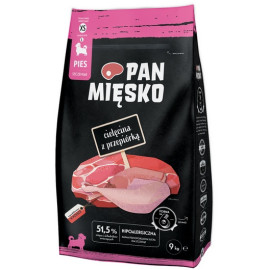 Pan Mięsko Karma sucha dla szczeniąt - cielęcina i przepiórka chrupki XS 9kg