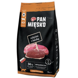 Pan Mięsko Karma sucha dla kota - cielęcina i kaczka chrupki M 1,6kg