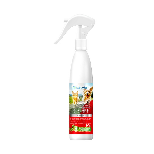 Eurowet Spray ochronny przeciwko pchłom i kleszczom dla psa i kota 200ml