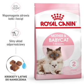 Royal Canin Mother&Babycat karma sucha dla kotek w okresie ciąży, laktacji i kociąt od 1 do 4 miesiąca 400g