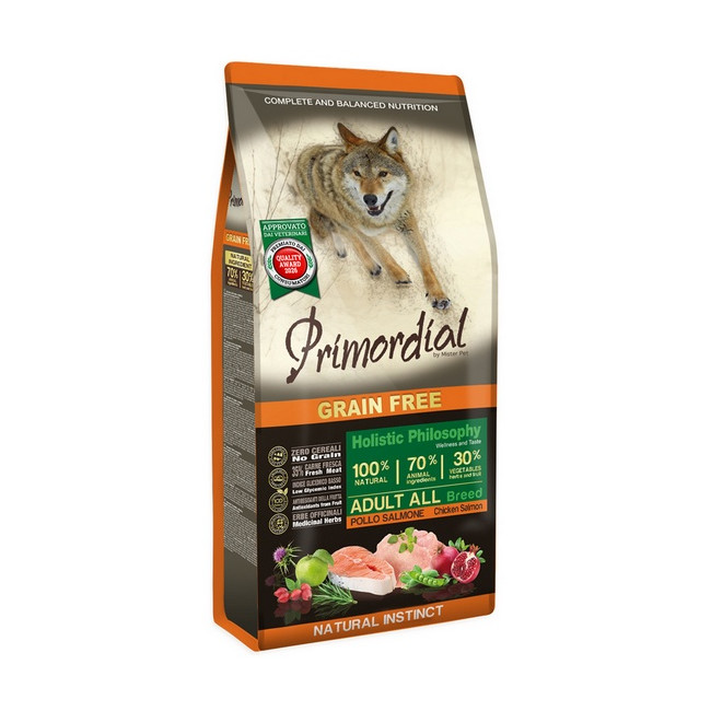 Primordial Dog Grain Free Adult Chicken & Salmon 12kg