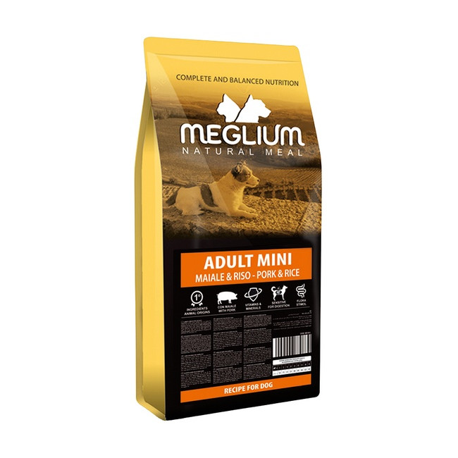 Meglium Dog Mini Adult Pork & Rice 7kg