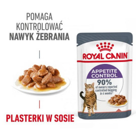 Royal Canin Appetite Control Care karma mokra w sosie dla kotów dorosłych, domagających się jedzenia saszetka 85g