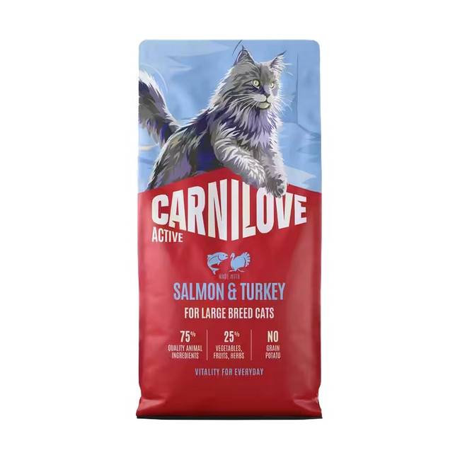 Carnilove Cat Active Salmon & Turkey Large - łosoś i indyk 6kg
