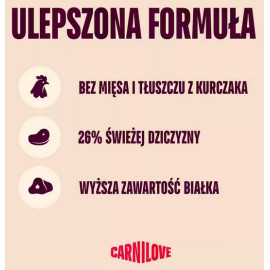 Carnilove Dog Active Venison & Reindeer Adult - dziczyzna i renifer 1,5kg