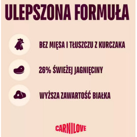 Carnilove Dog Active Lamb & Wild Boar Adult - jagnięcina i dzik 1,5kg