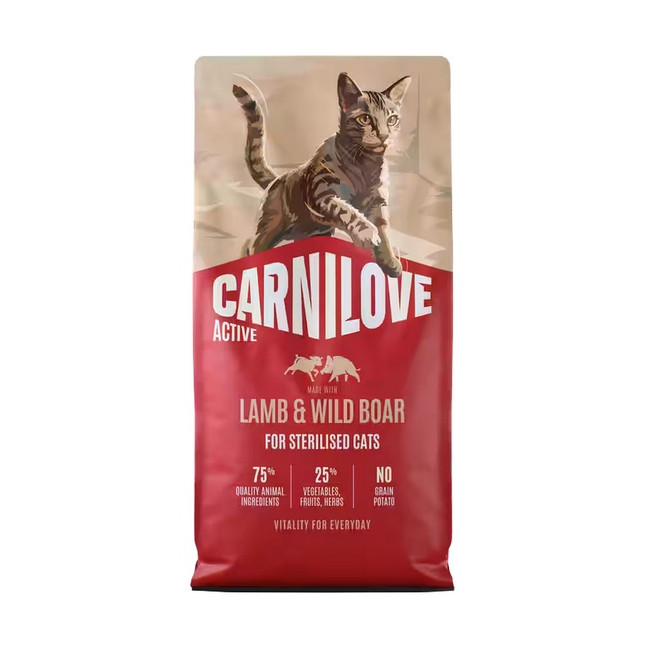 Carnilove Cat Active Lamb & Wild Boar Sterilised - jagnięcina i dzik 400g
