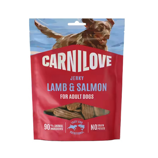 Carnilove Dog Jerky Lamb & Salmon - jagnięcina i łosoś 100g