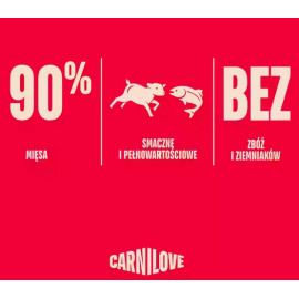 Carnilove Dog Jerky Lamb & Salmon - jagnięcina i łosoś 100g
