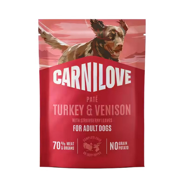 Carnilove Dog Turkey & Venison - indyk i dziczyzna saszetka 300g