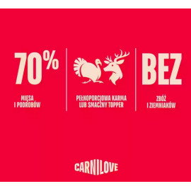 Carnilove Dog Turkey & Venison - indyk i dziczyzna saszetka 300g