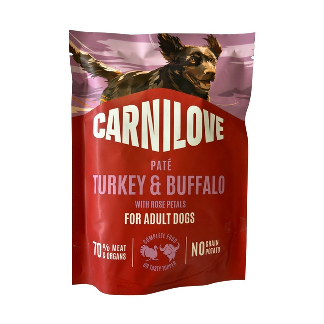 Carnilove Dog Turkey & Buffalo - indyk i bawół saszetka 300g