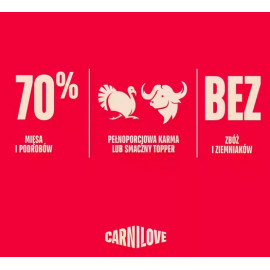 Carnilove Dog Turkey & Buffalo - indyk i bawół saszetka 300g