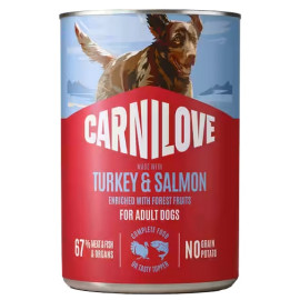 Carnilove Dog Salmon & Turkey Adult - łosoś i indyk puszka 400g