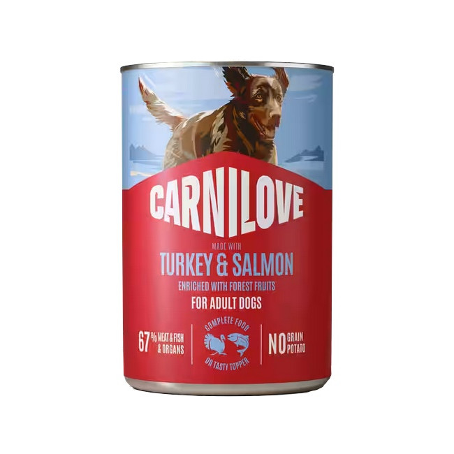 Carnilove Dog Salmon & Turkey Adult - łosoś i indyk puszka 400g