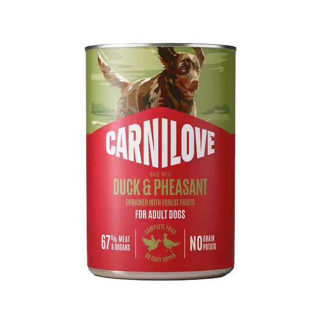 Carnilove Dog Duck & Pheasant Adult - kaczka i bażant puszka 400g