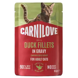 Carnilove Cat Duck - kaczka w sosie saszetka 85g