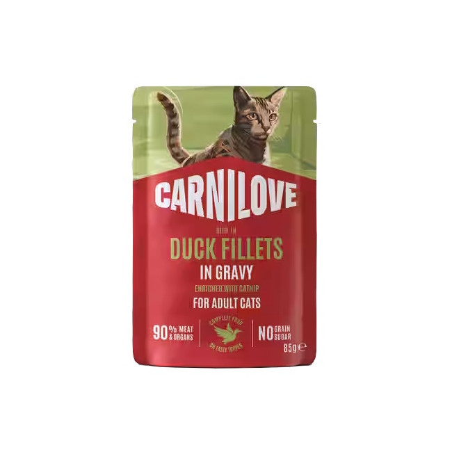 Carnilove Cat Duck - kaczka w sosie saszetka 85g