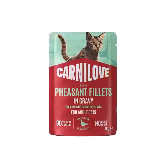 Carnilove Cat Pheasant - bażant w sosie saszetka 85g