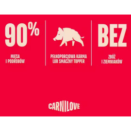 Carnilove Cat Wild Boar - dzik w sosie saszetka 85g