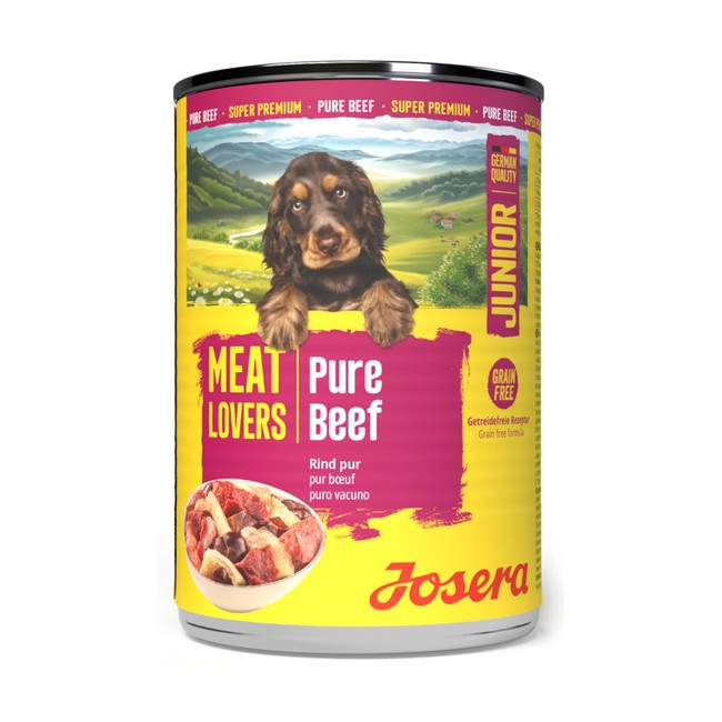 Josera Pies Meat Lovers Pure Junior Wołowina puszka 400g